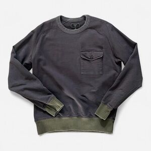 RIVAY NYC navy cotton crewneck sweatshirt men’s size small